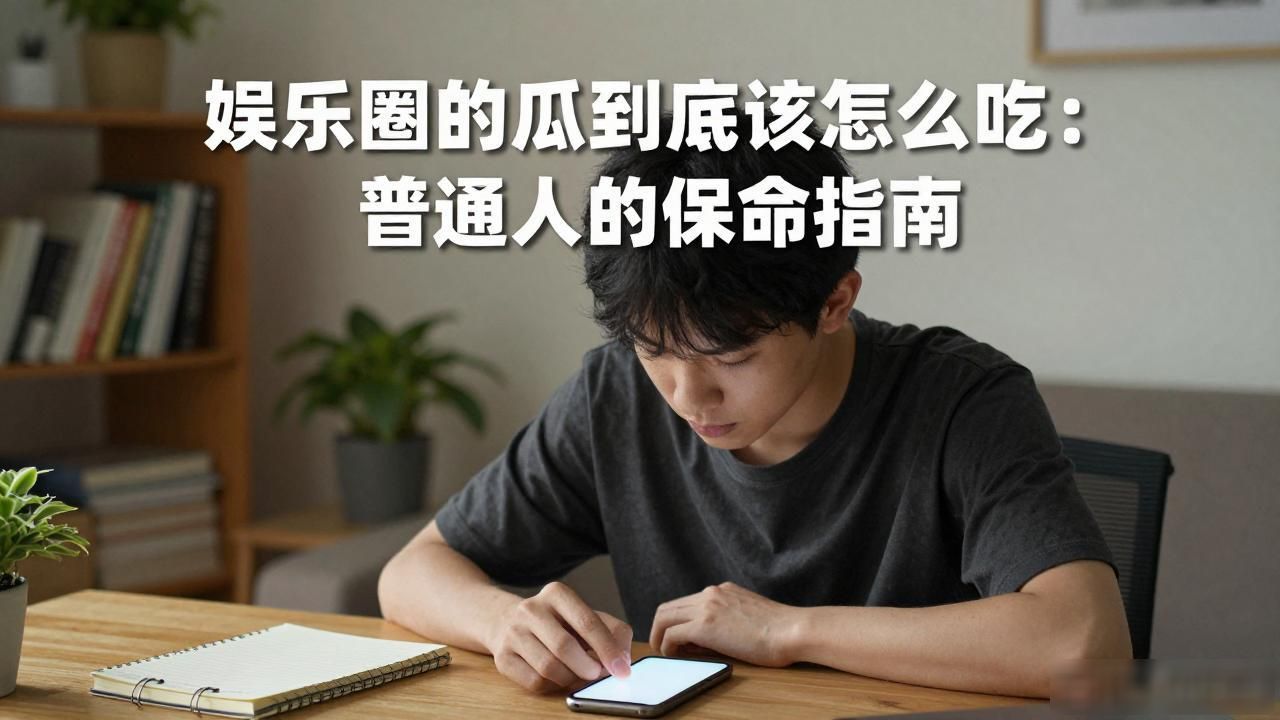 娱乐圈的瓜到底该怎么吃：普通人的保命指南